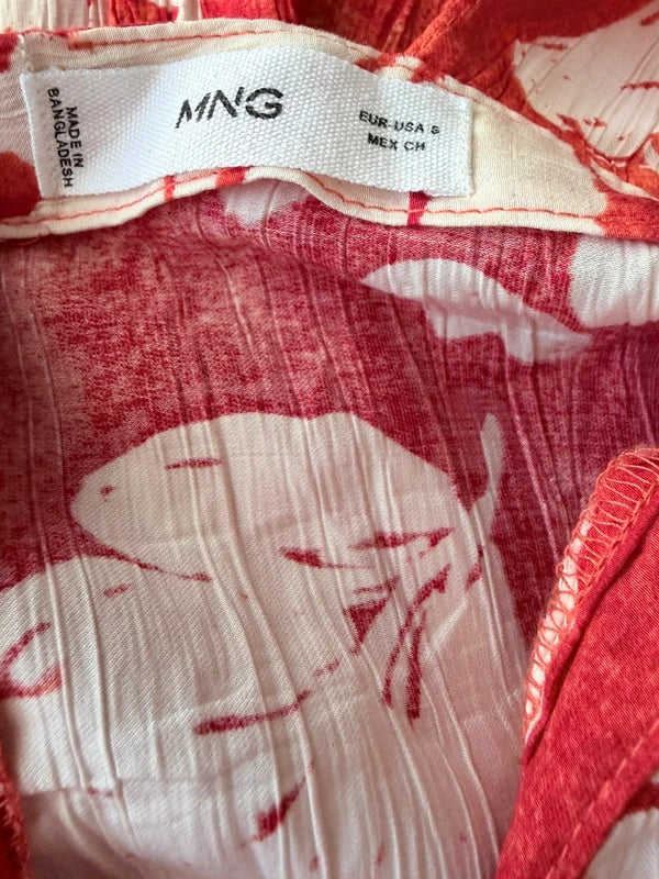Combinaison Mango rouge et blanc fleuri – Taille S