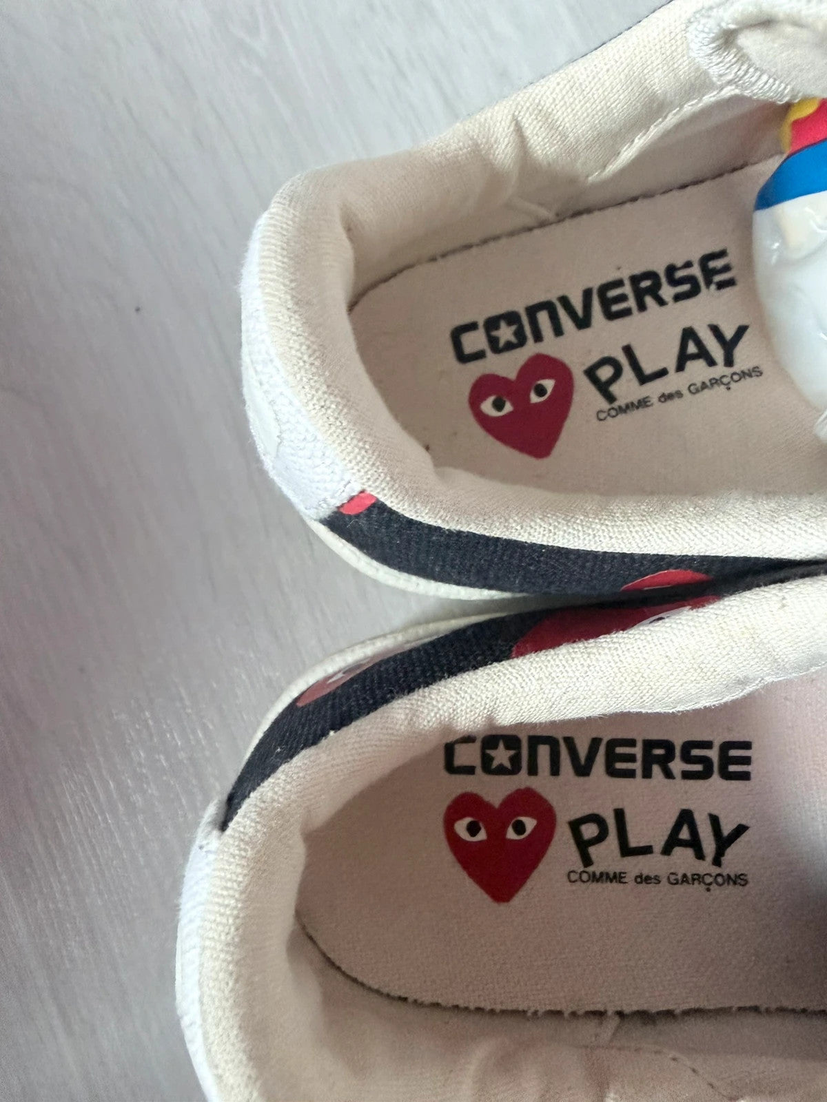 Converse Comme des Garçons PLAY noires taille 36