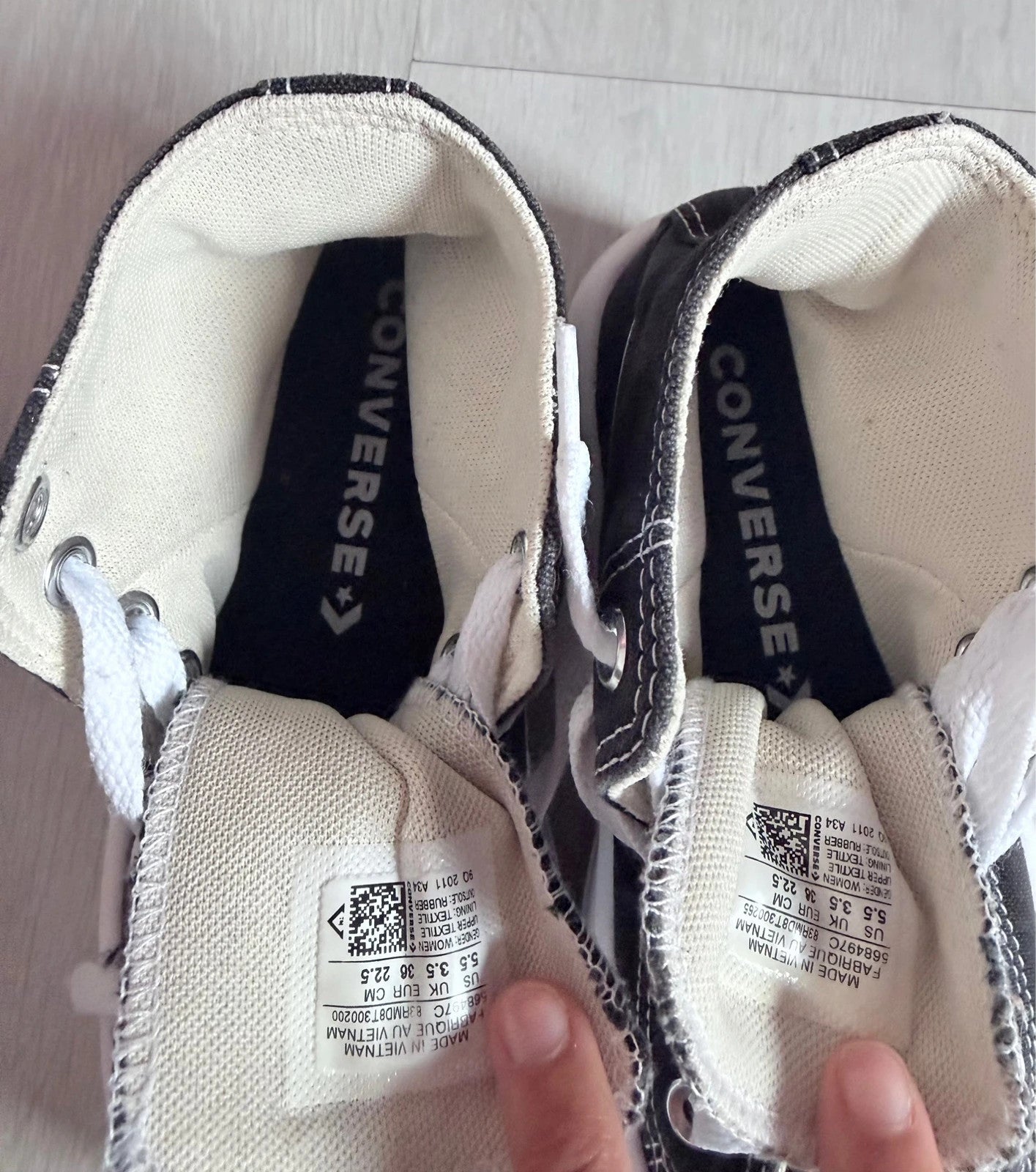 Converse Chuck Taylor All Star noires montantes – Taille 36