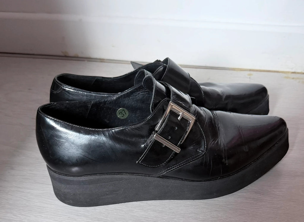 Derbies compensées noires Jonak Paris – style chunky chic – pointure 37