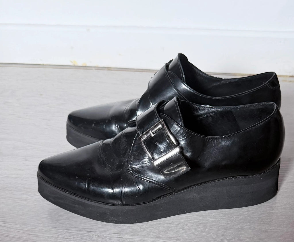 Derbies compensées noires Jonak Paris – style chunky chic – pointure 37