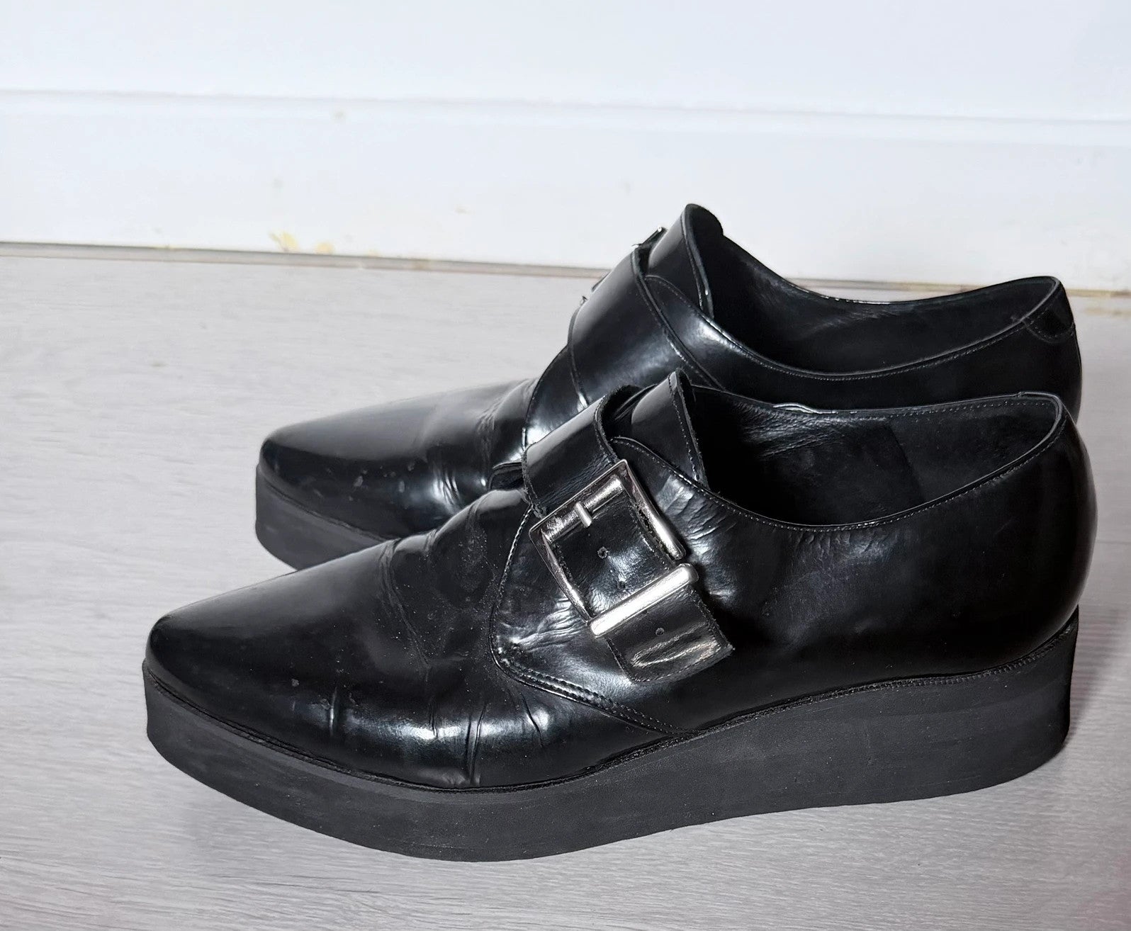 Derbies compensées noires Jonak Paris – style chunky chic – pointure 37