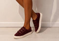 Baskets No Name bordeaux en daim – excellent état
