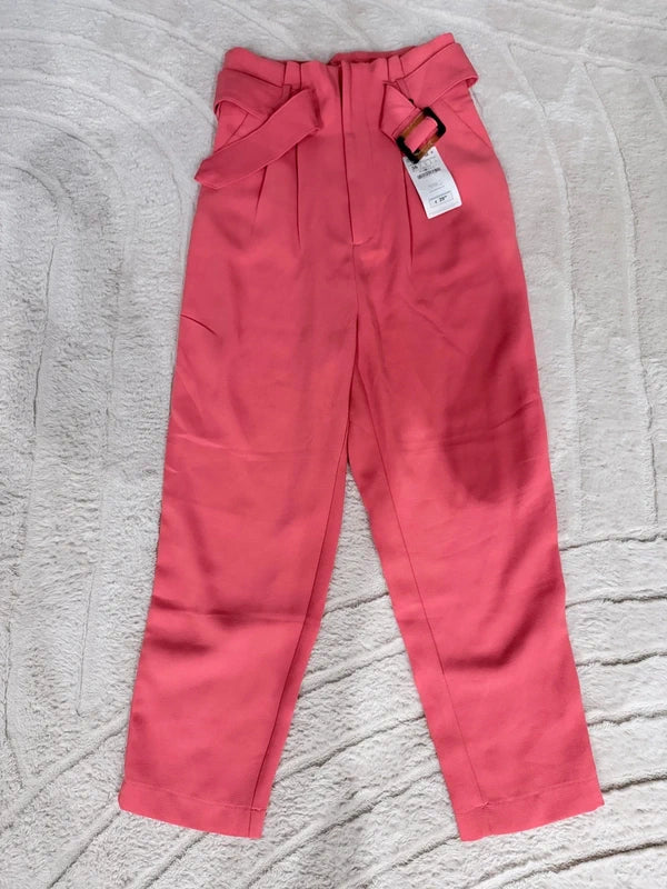 Pantalon tailleur corail taille haute Stradivarius