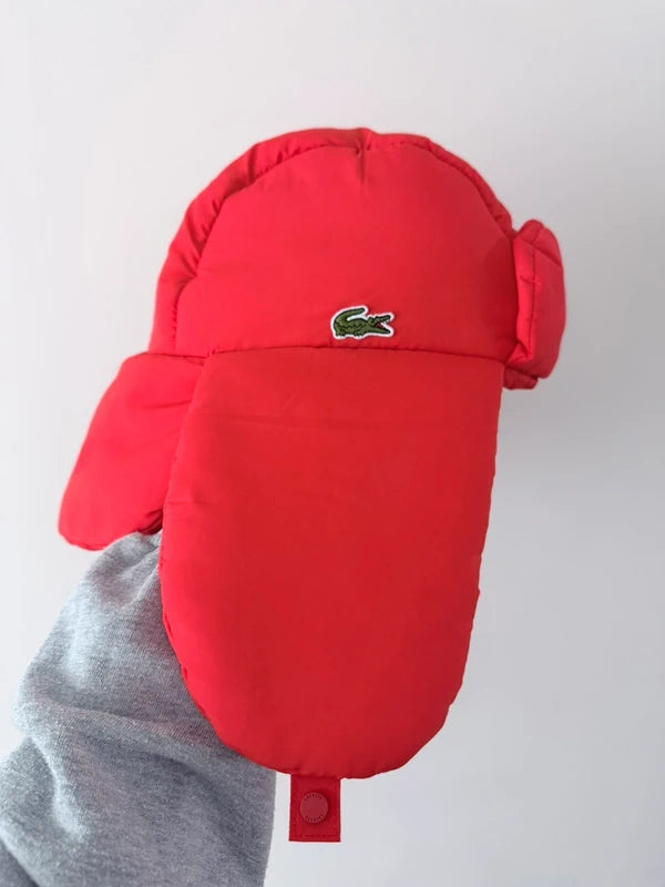 Bonnet chapka rouge Lacoste taille M