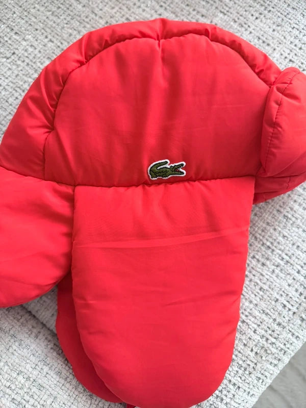 Bonnet chapka rouge Lacoste taille M