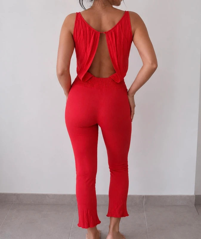 Combinaison rouge dos ouvert Ba&sh – Taille 2