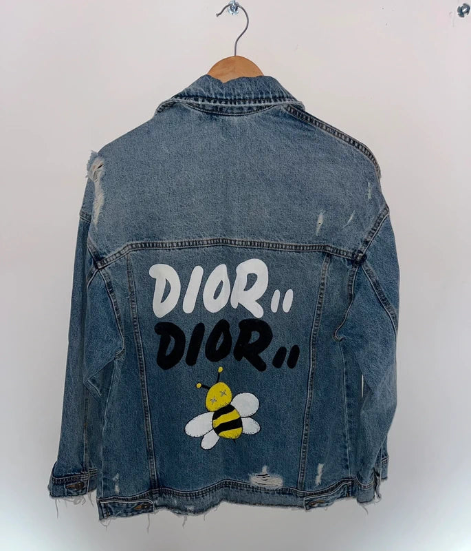 Veste en jean ZARA customisée