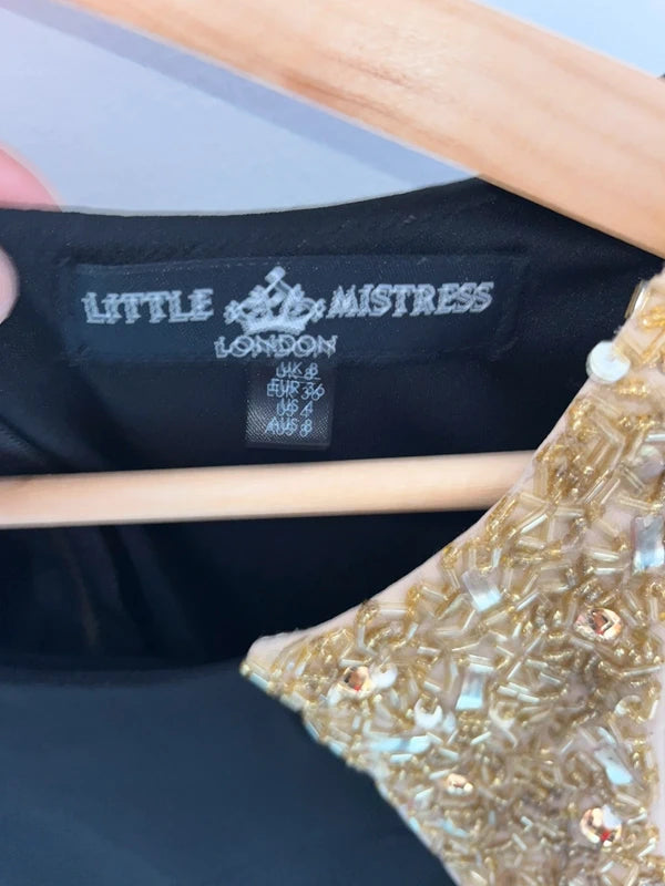 Robe de cocktail Little Mistress London à sequins