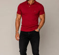 Polo Tommy Hilfiger rouge – Coupe ajustée – État impeccable
