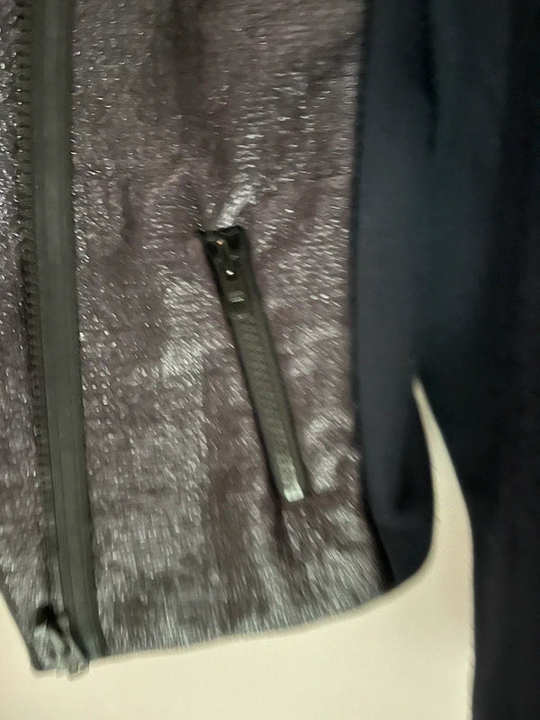 Veste Sandro texturée bleu marine T.36