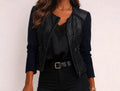 Veste Sandro texturée bleu marine T.36