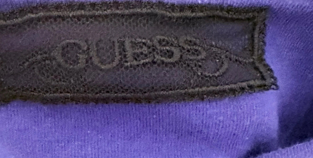 Robe Guess Jeans violette bleue ajustée – Taille M – Très bon état