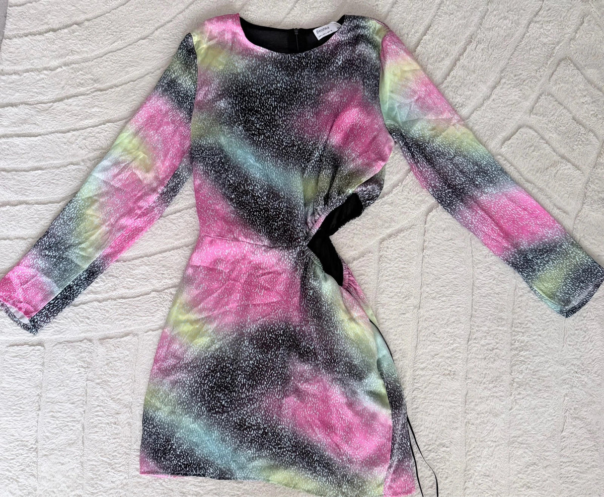 Robe Bershka multicolore effet tie-dye – Taille L – Très bon état
