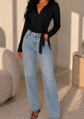 Jean bleu clair strass REDIAL tendance