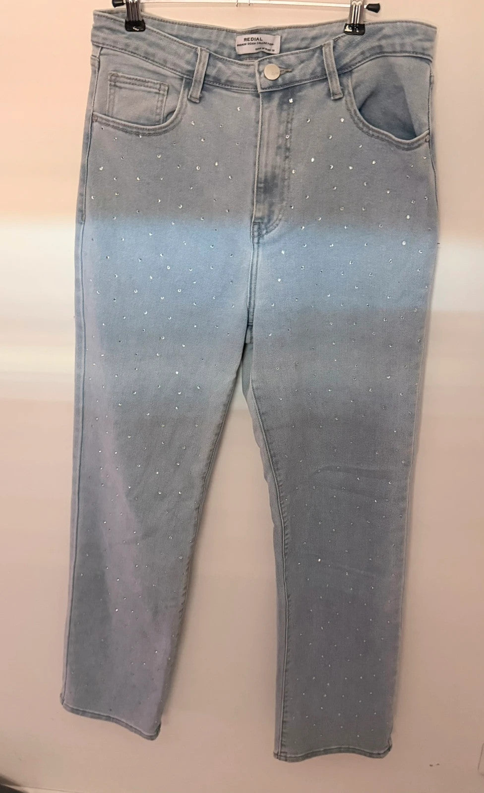 Jean bleu clair strass REDIAL tendance