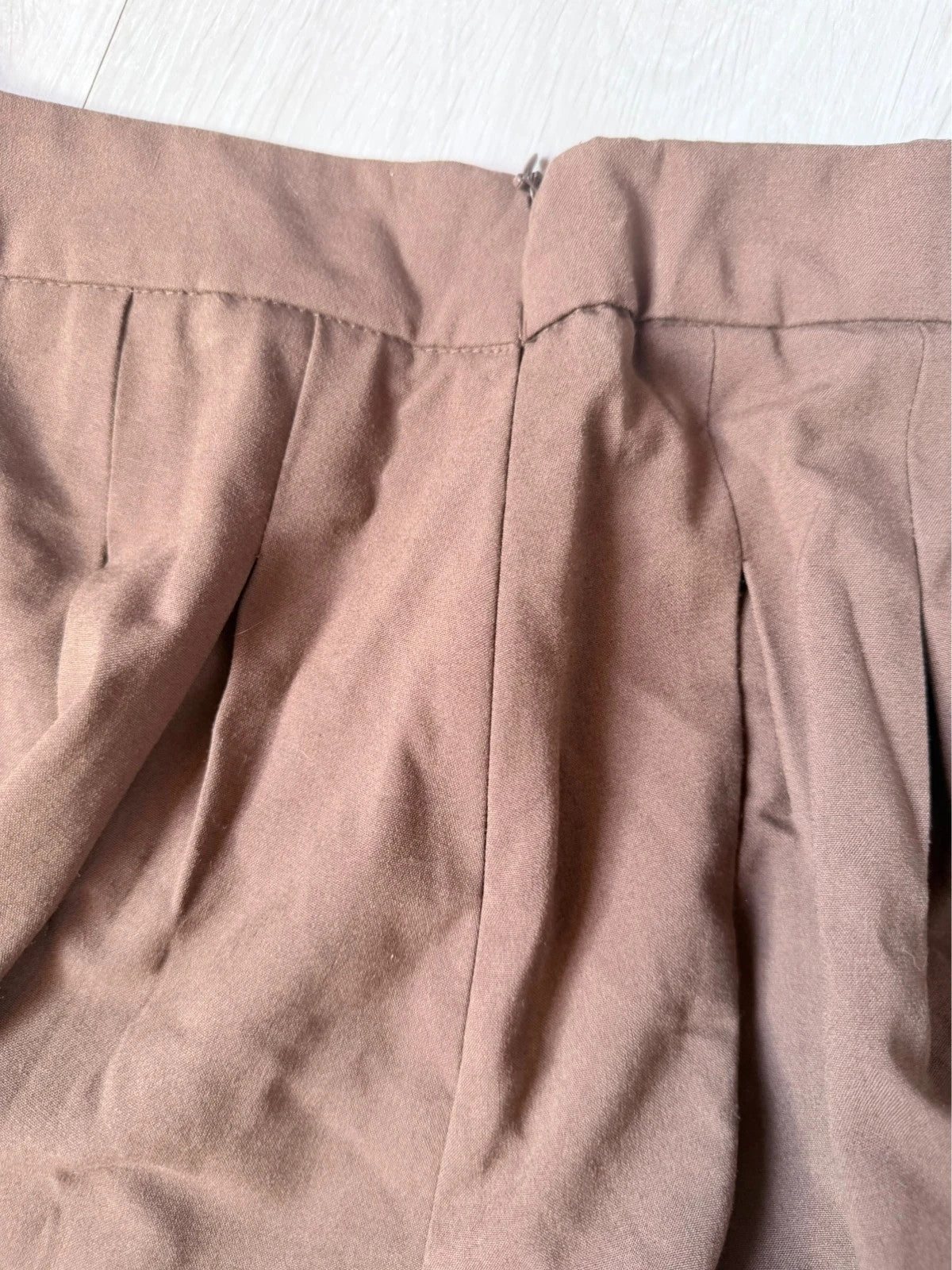 Jupe plissée marron Stradivarius – Taille L – Style preppy / tennis
