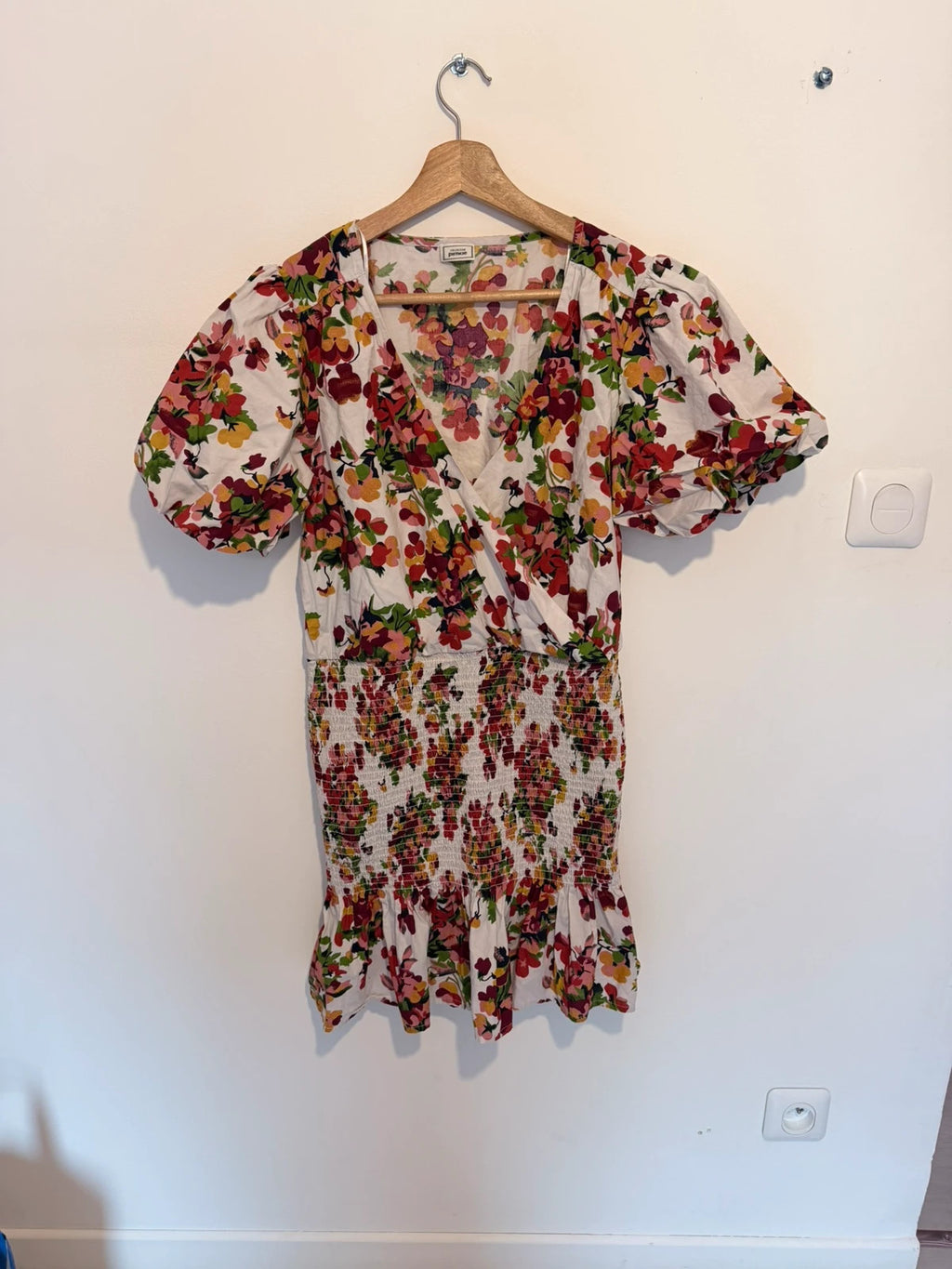 Robe fleurie été coupe cintrée smockée –style bohème chic