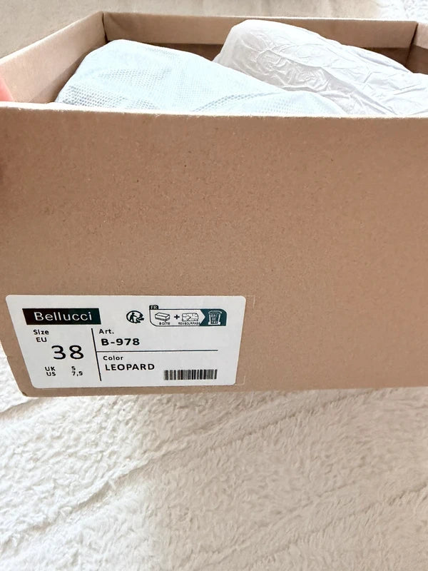 Bottes léopard style chaussettes à talons – Taille 38 – Effet wow