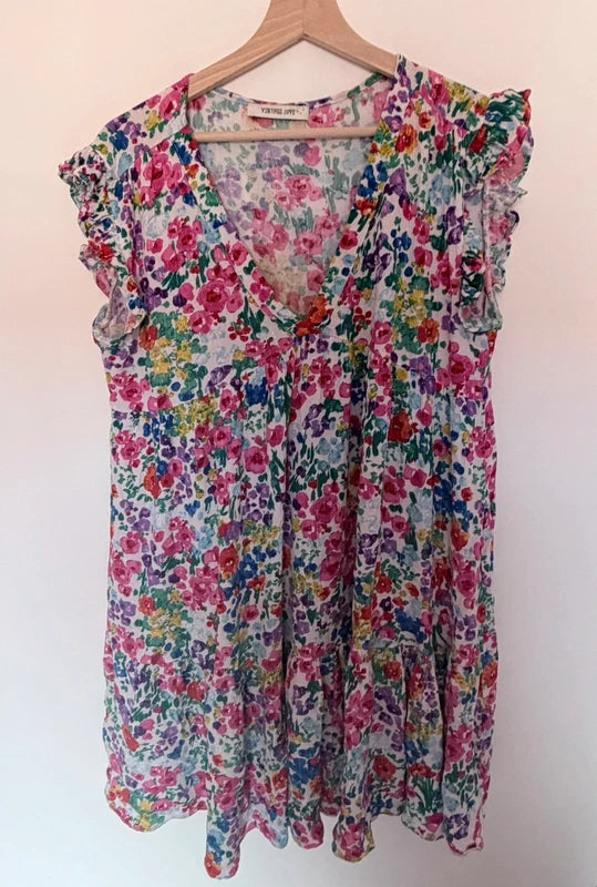 Robe fleurie Vintage Love – Fluide & romantique – Taille M/L