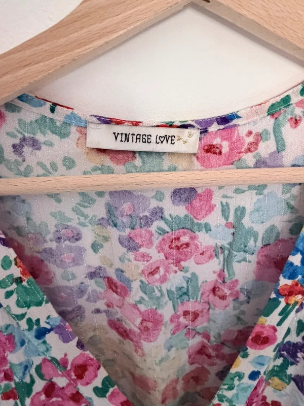 Robe fleurie Vintage Love – Fluide & romantique – Taille M/L