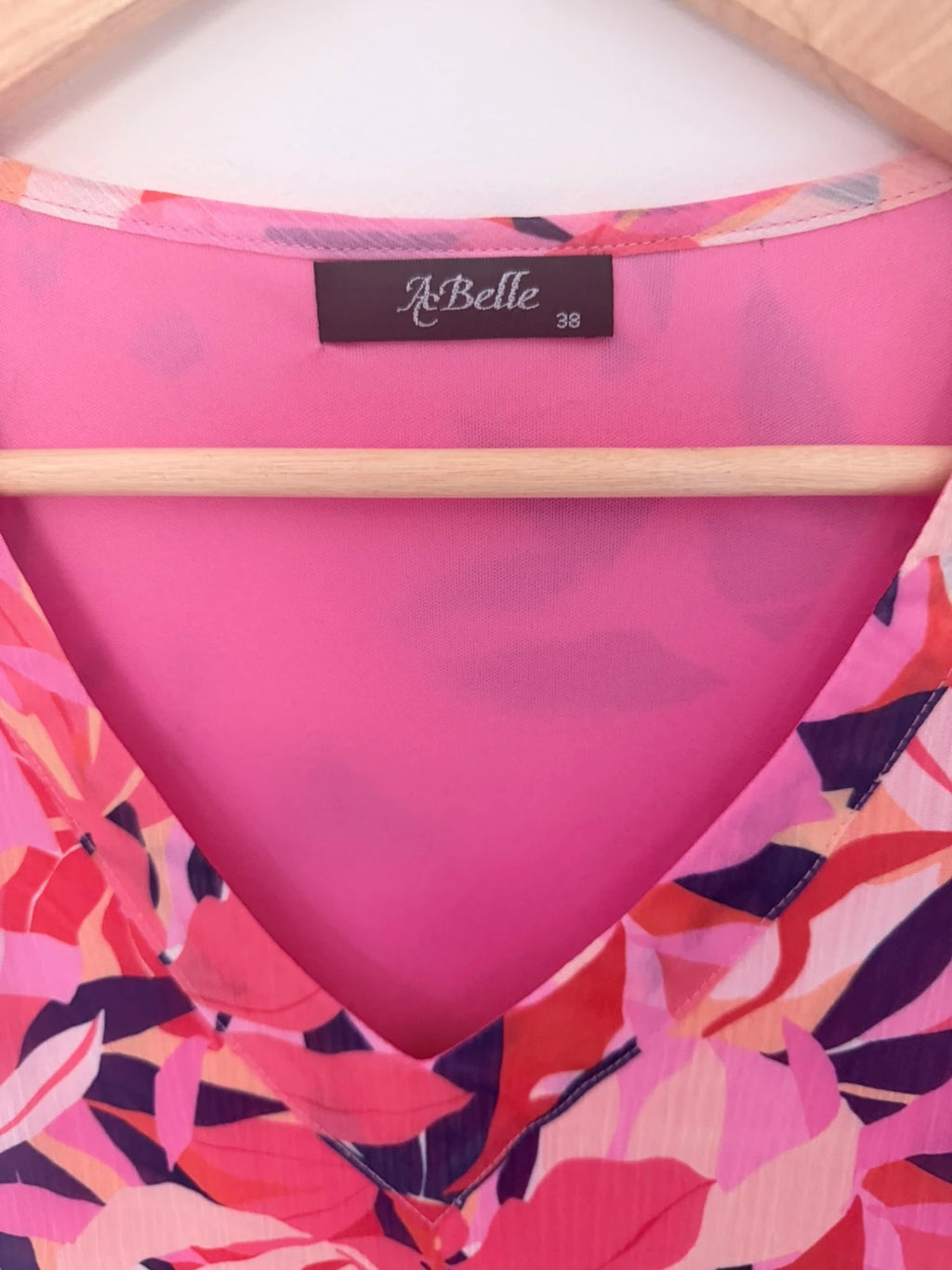 Robe fleurie rose Taille 38 – Fluide ultra féminine