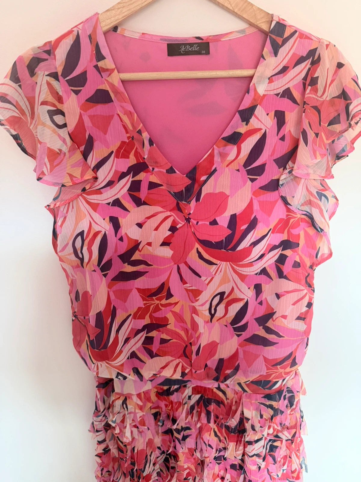 Robe fleurie rose Taille 38 – Fluide ultra féminine