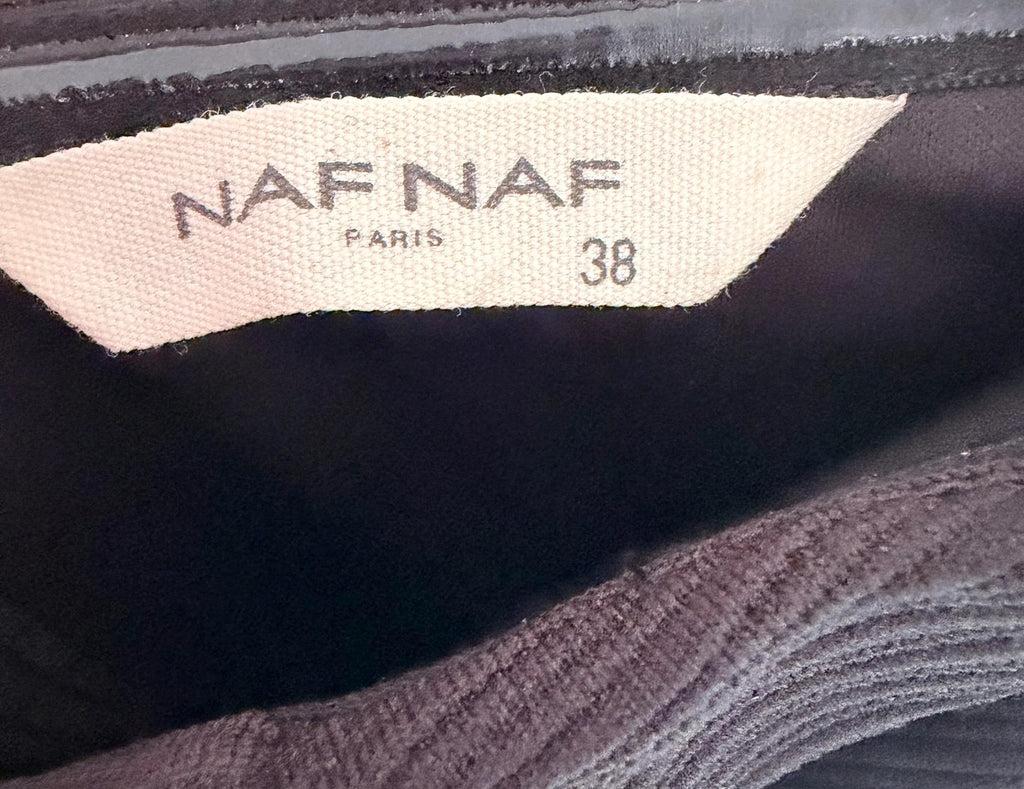 Robe bustier Naf Naf noire à plumes – Taille 38 – Élégante & chic