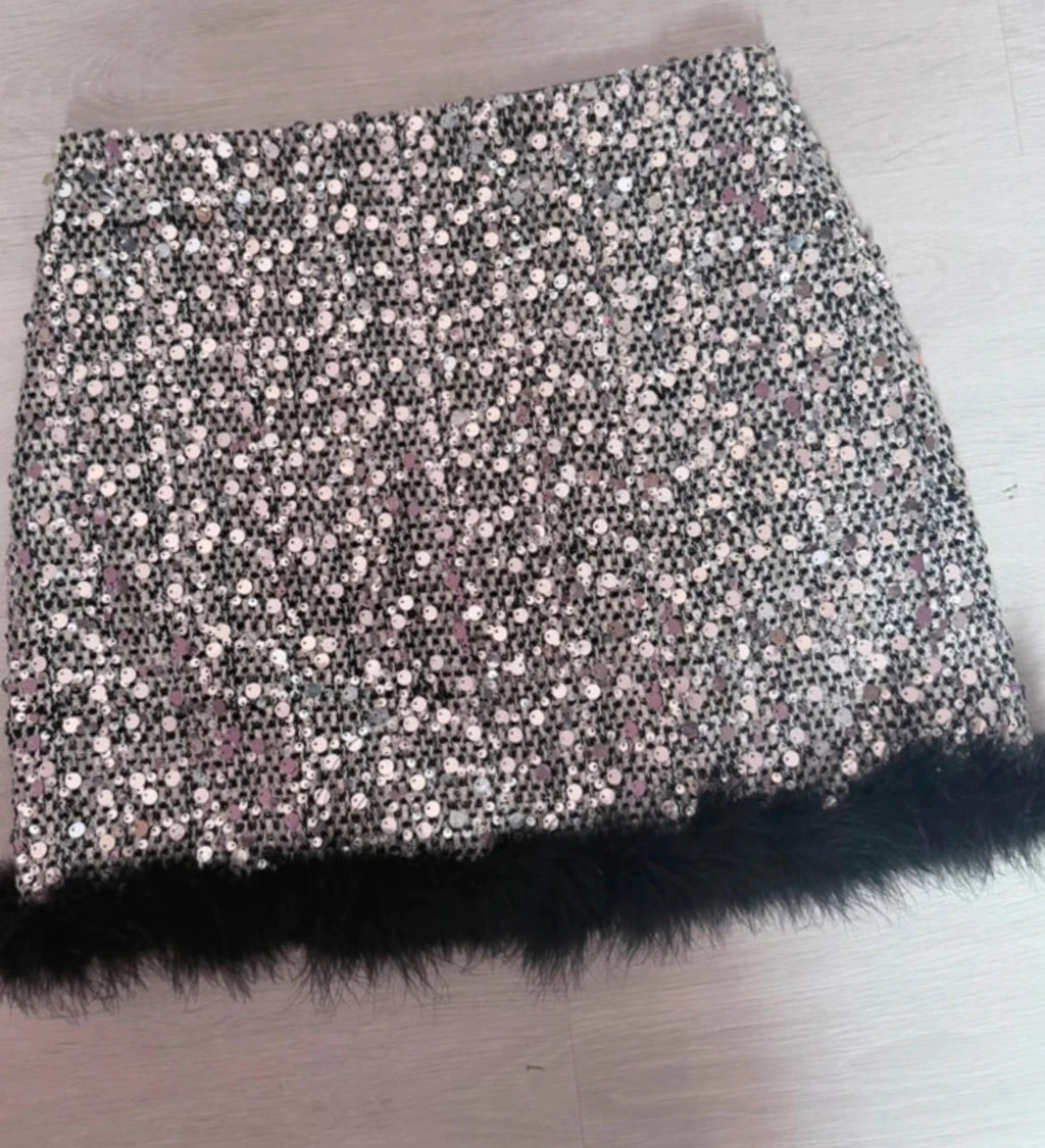 Ensemble paillettes Zac & Zoe Paris – Veste T36 + Jupe T40