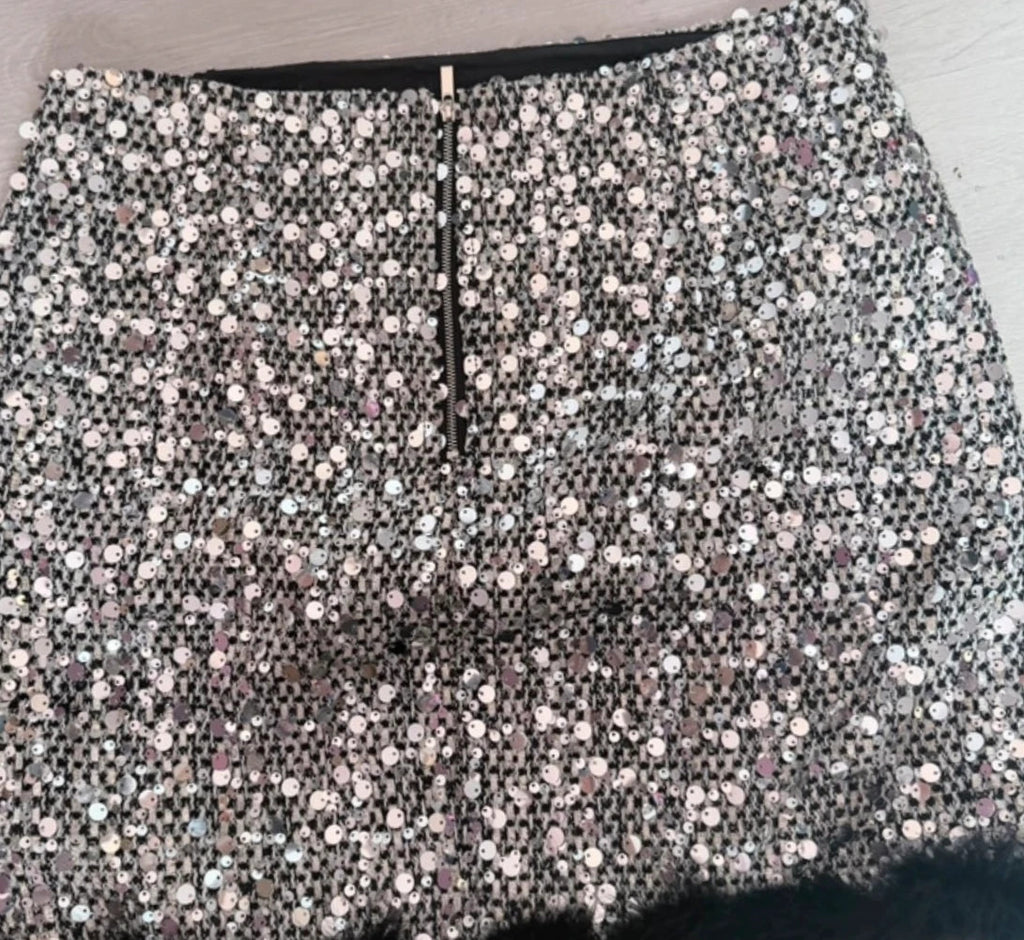 Ensemble paillettes Zac & Zoe Paris – Veste T36 + Jupe T40