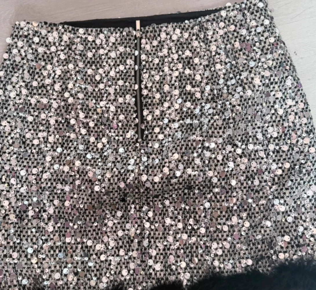 Ensemble paillettes Zac & Zoe Paris – Veste T36 + Jupe T40