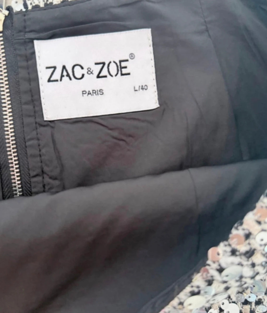 Ensemble paillettes Zac & Zoe Paris – Veste T36 + Jupe T40