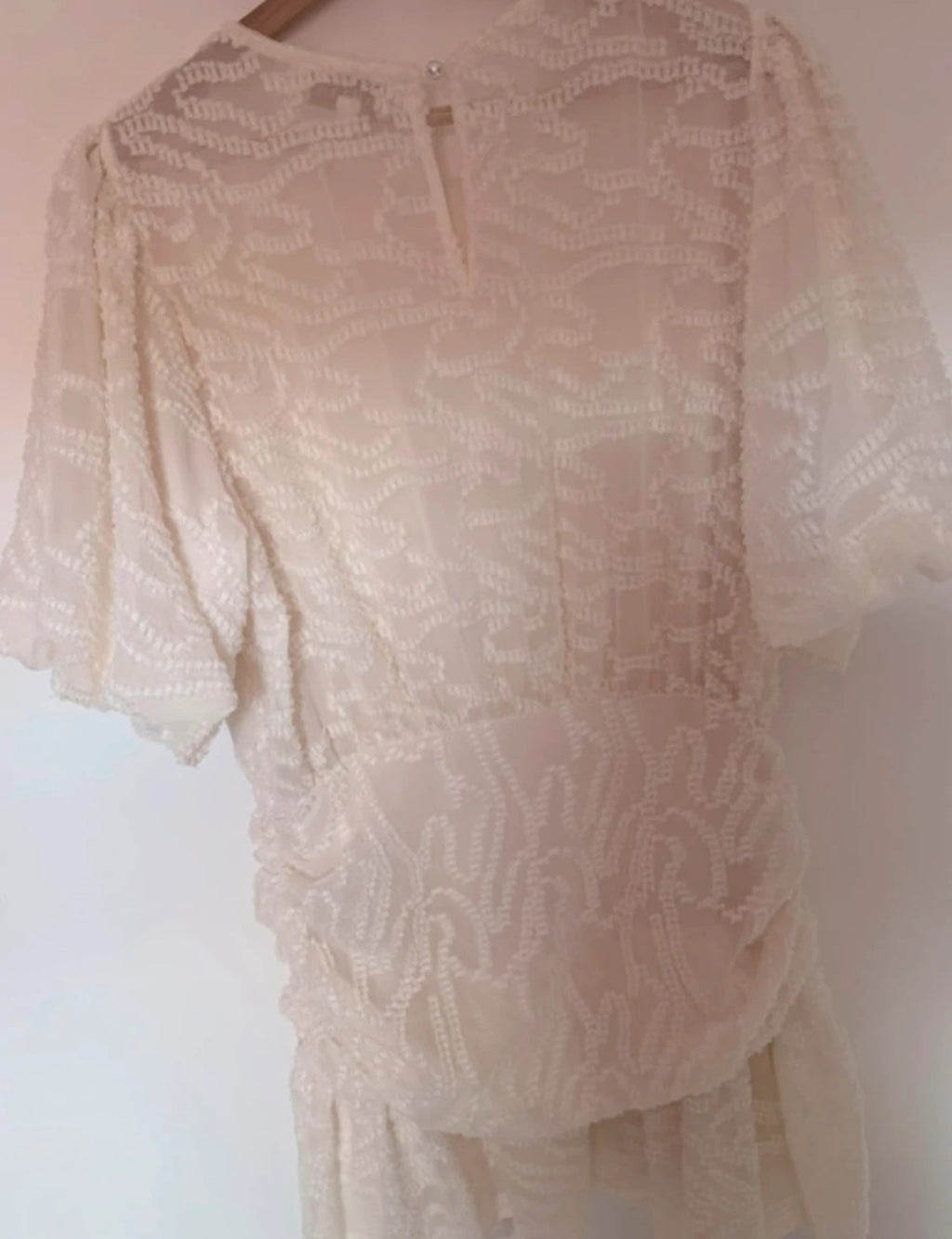 Robe blanche texturée Jollya – Taille L/XL