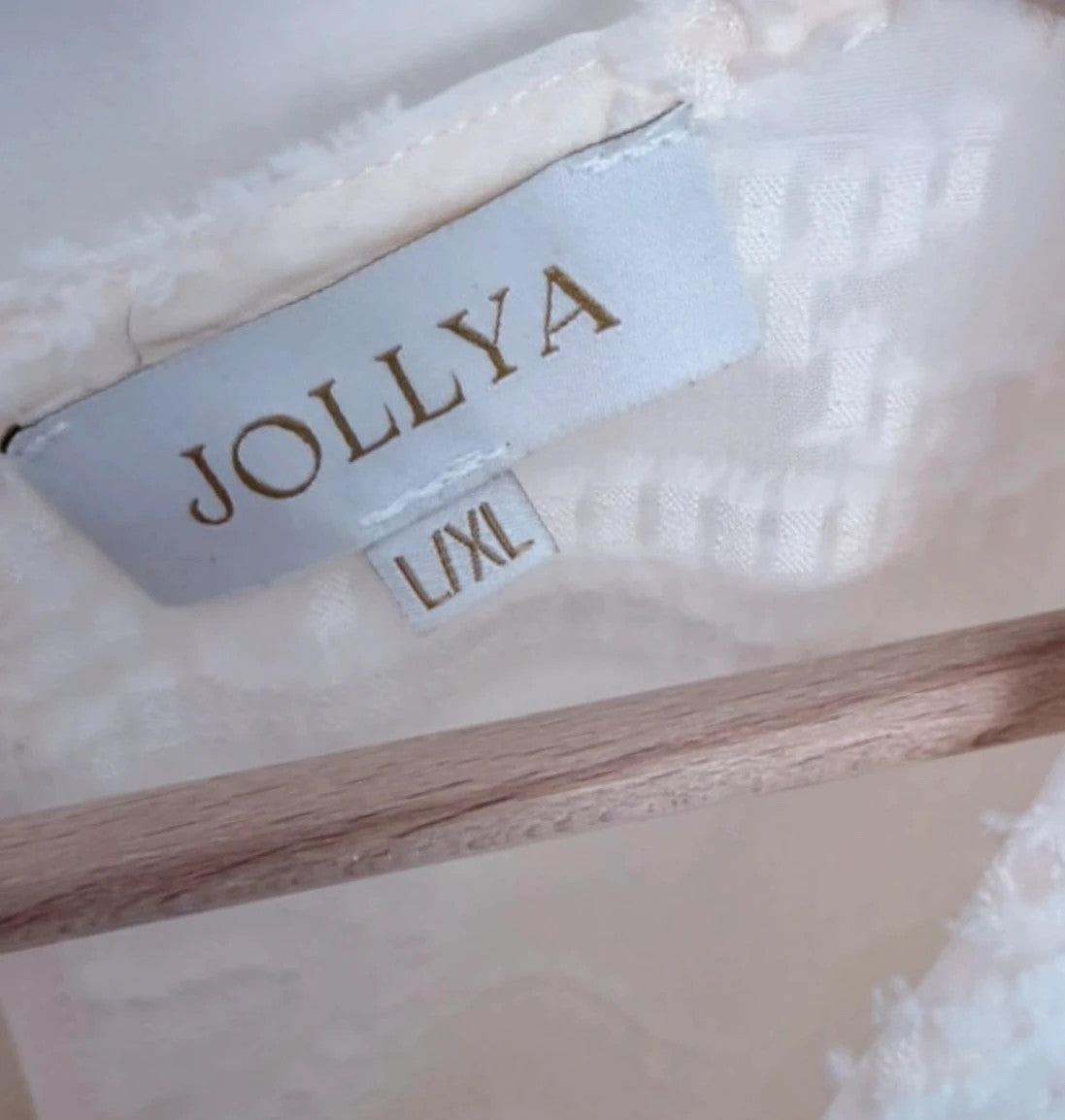 Robe blanche texturée Jollya – Taille L/XL