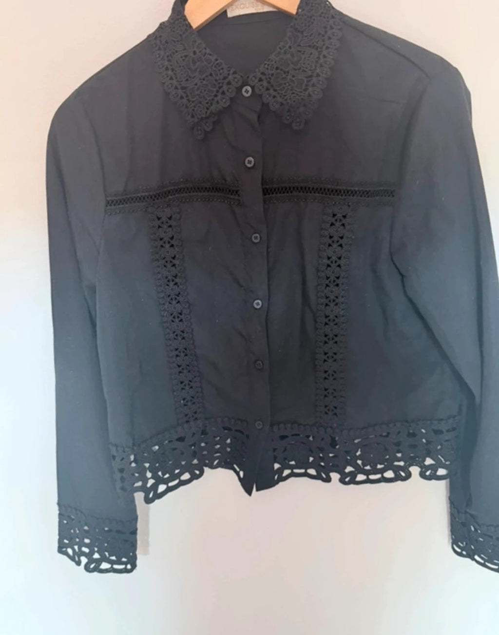 Ensemble noir Exquiss’s Paris dentelle – Chemise T.S & Pantalon T.M
