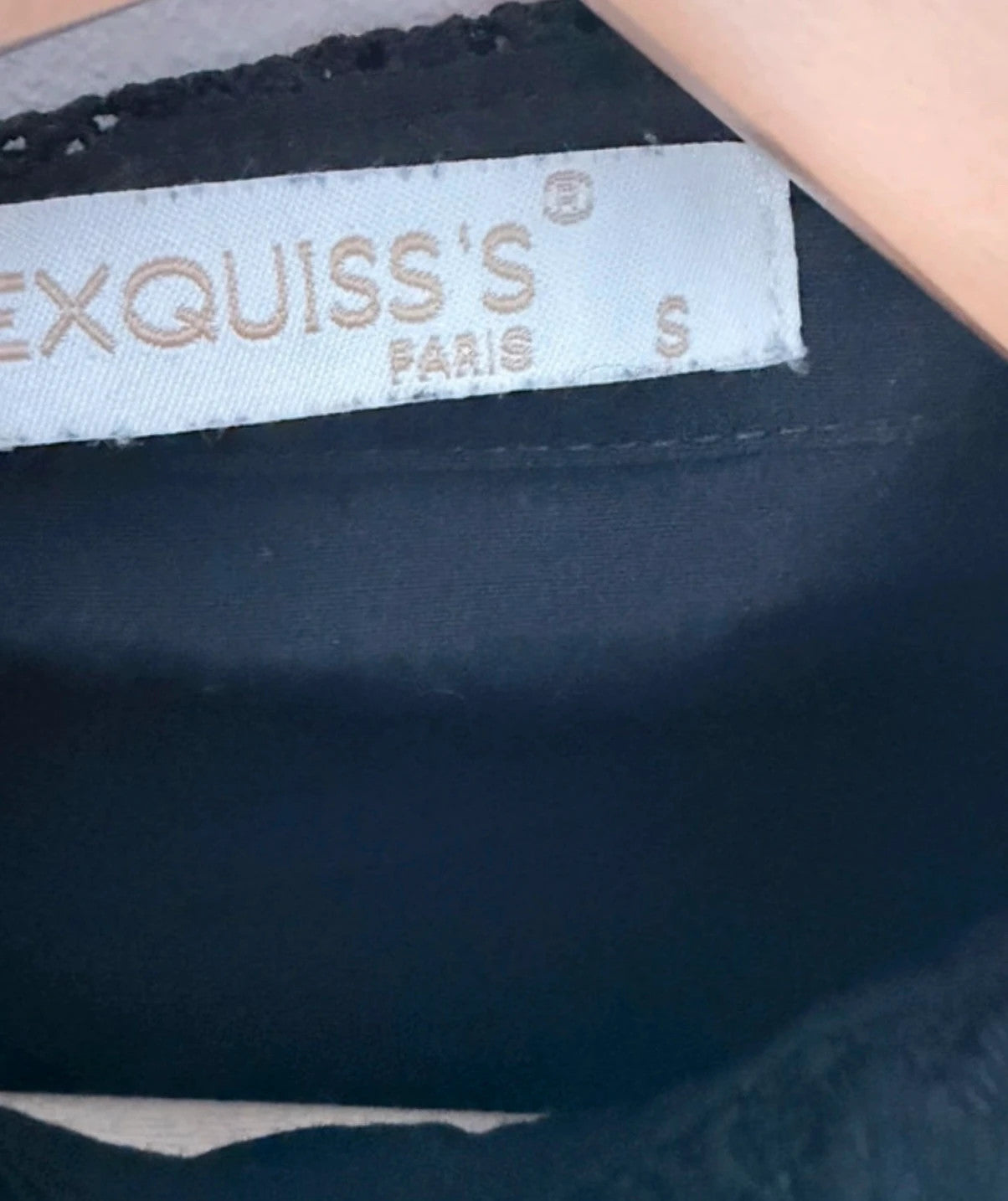 Ensemble noir Exquiss’s Paris dentelle – Chemise T.S & Pantalon T.M