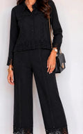 Ensemble noir Exquiss’s Paris dentelle – Chemise T.S & Pantalon T.M