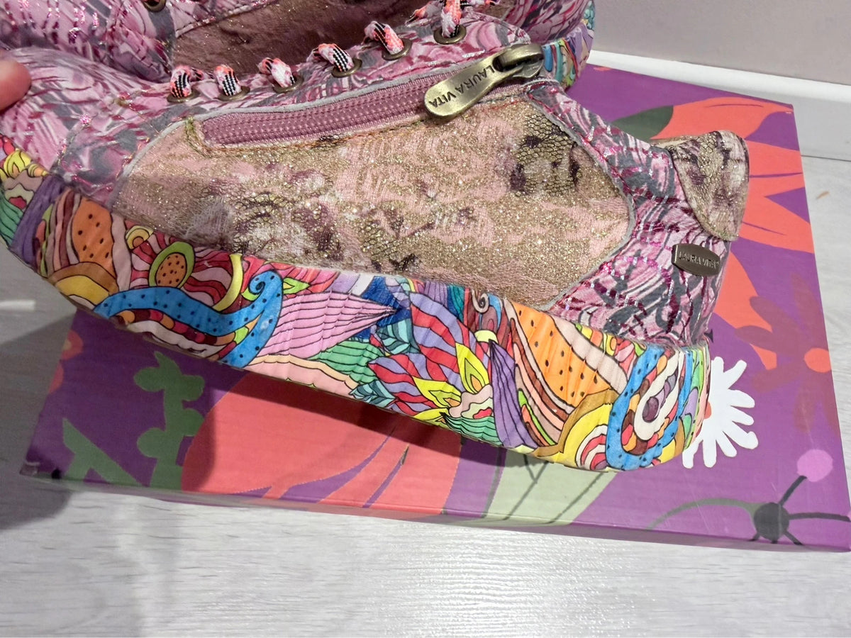 Baskets Laura Vita multicolores à plateforme – Neuves – Taille 36