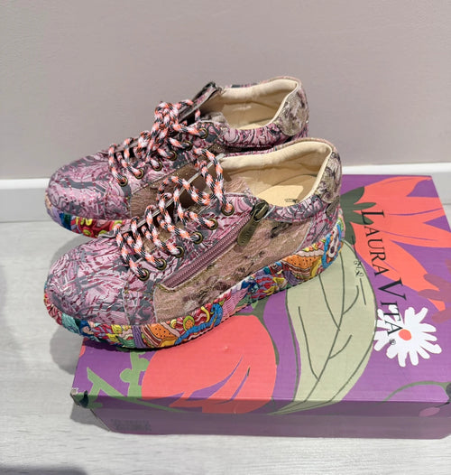 Baskets Laura Vita multicolores à plateforme – Neuves – Taille 36