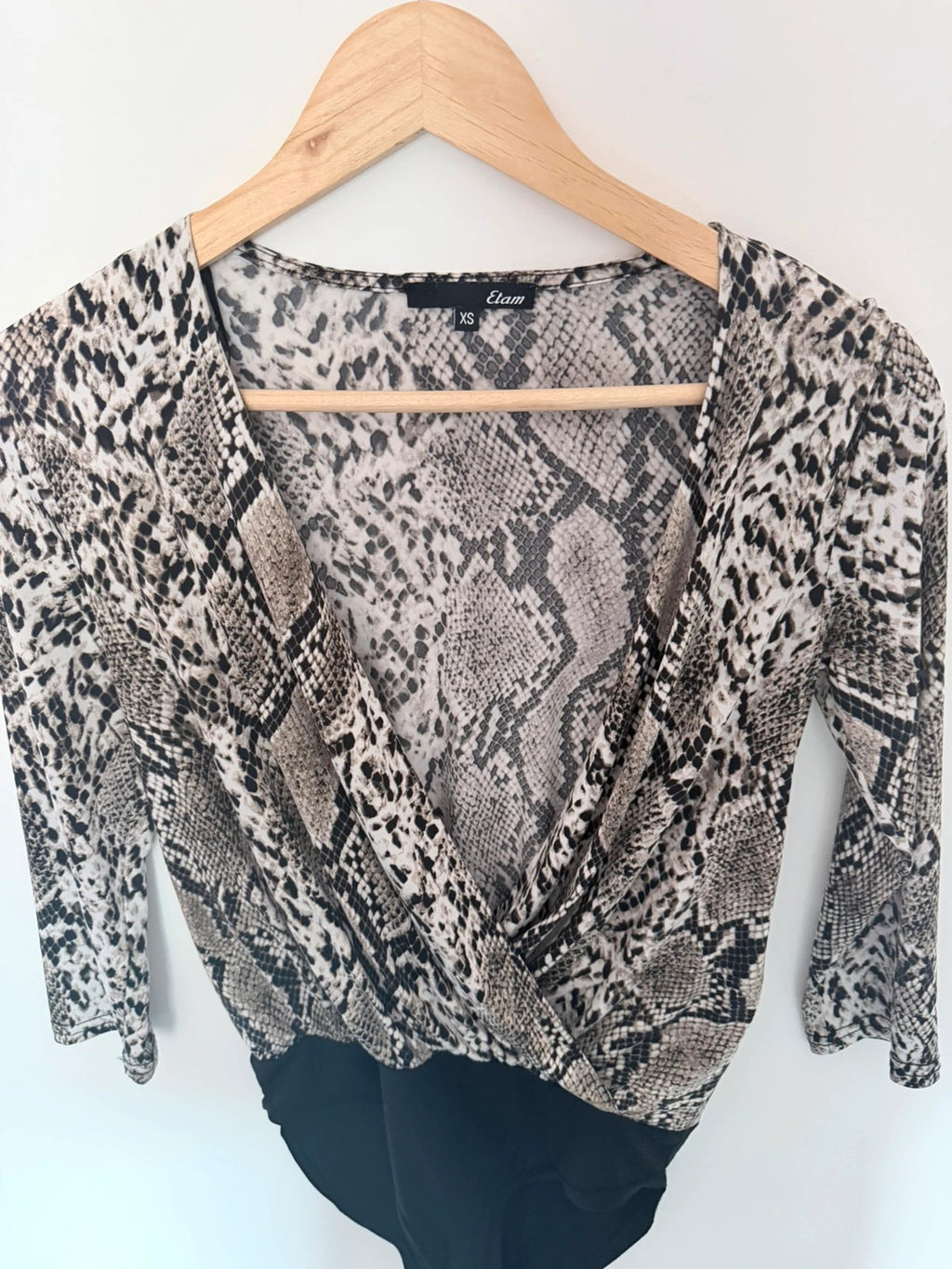 Body cache-cœur Etam imprimé serpent – Taille XS