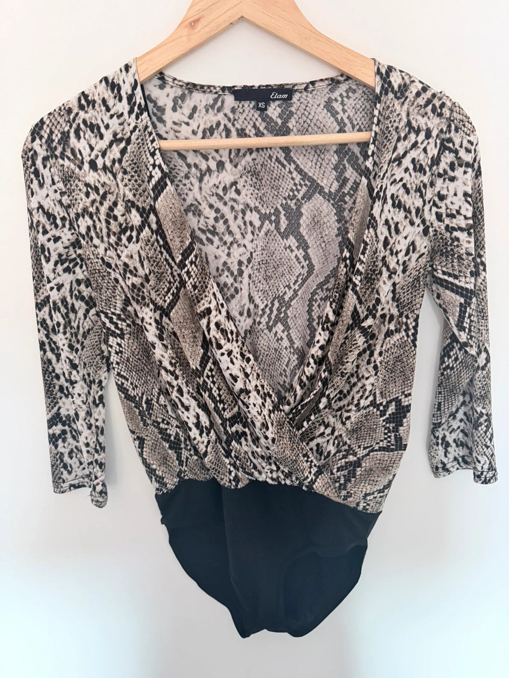 Body cache-cœur Etam imprimé serpent – Taille XS