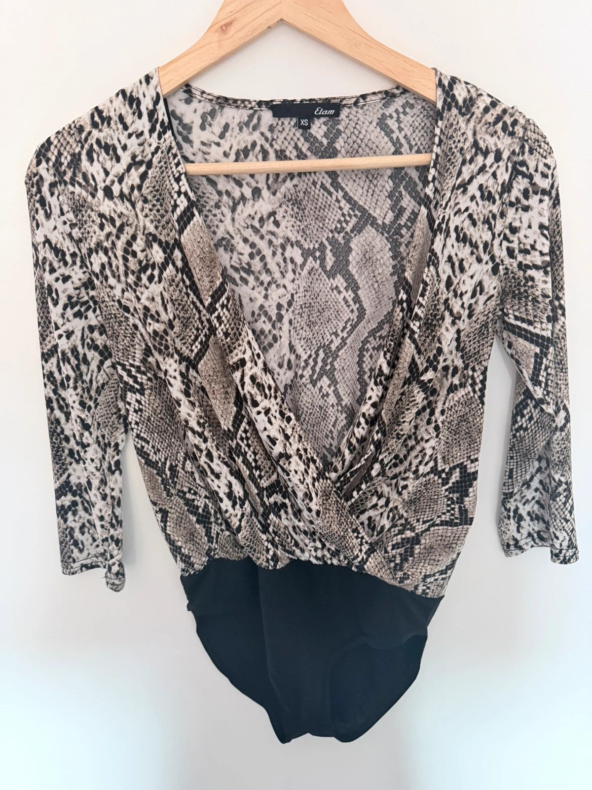 Body cache-cœur Etam imprimé serpent – Taille XS