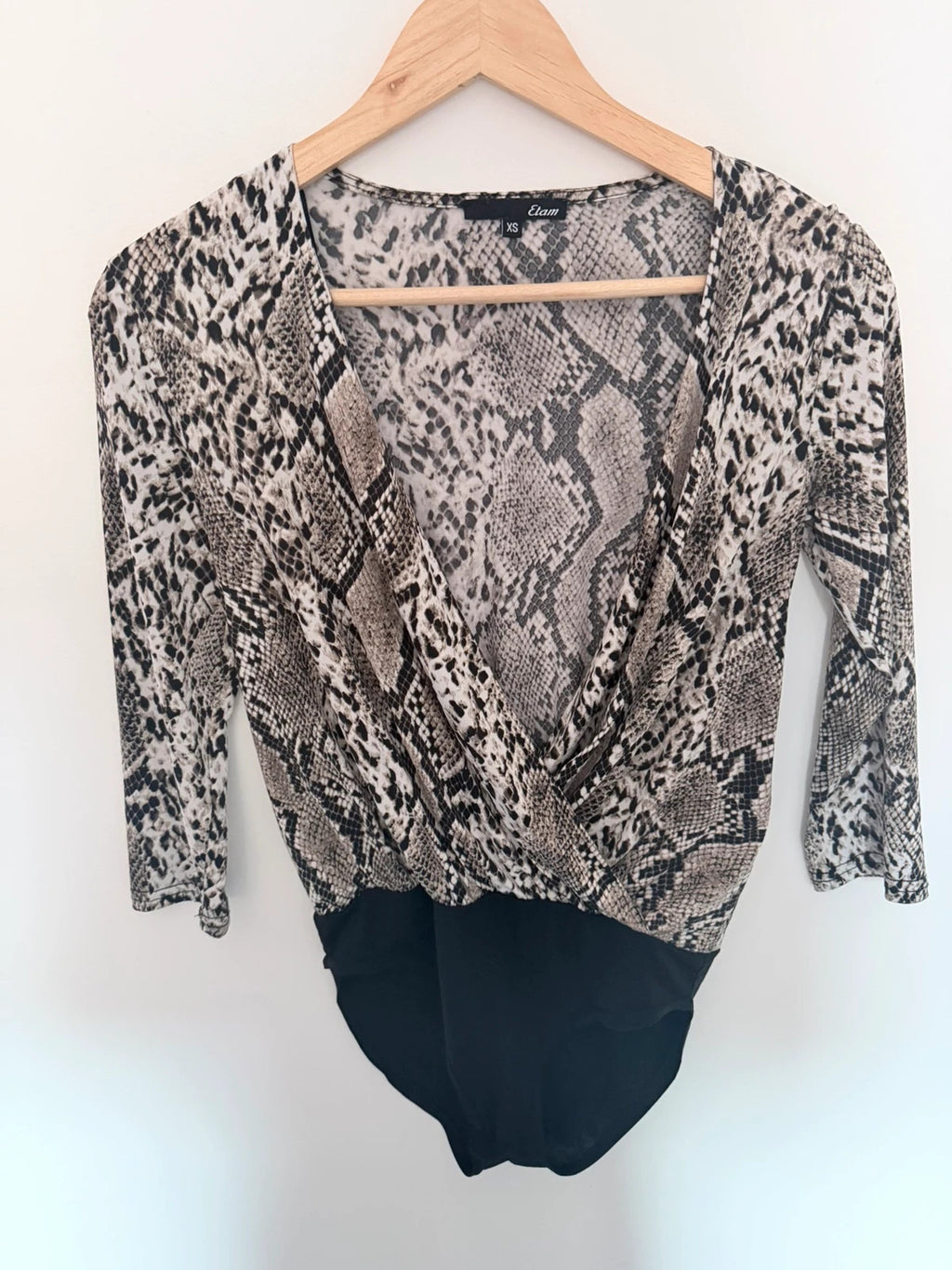 Body cache-cœur Etam imprimé serpent – Taille XS
