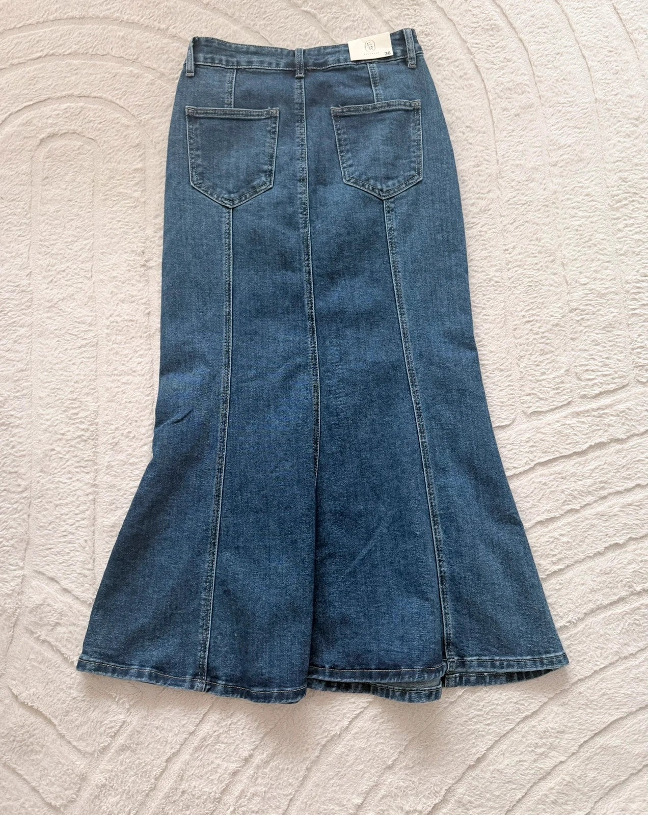 Jupe longue en jean sirène – Taille 36 – Neuve avec étiquette