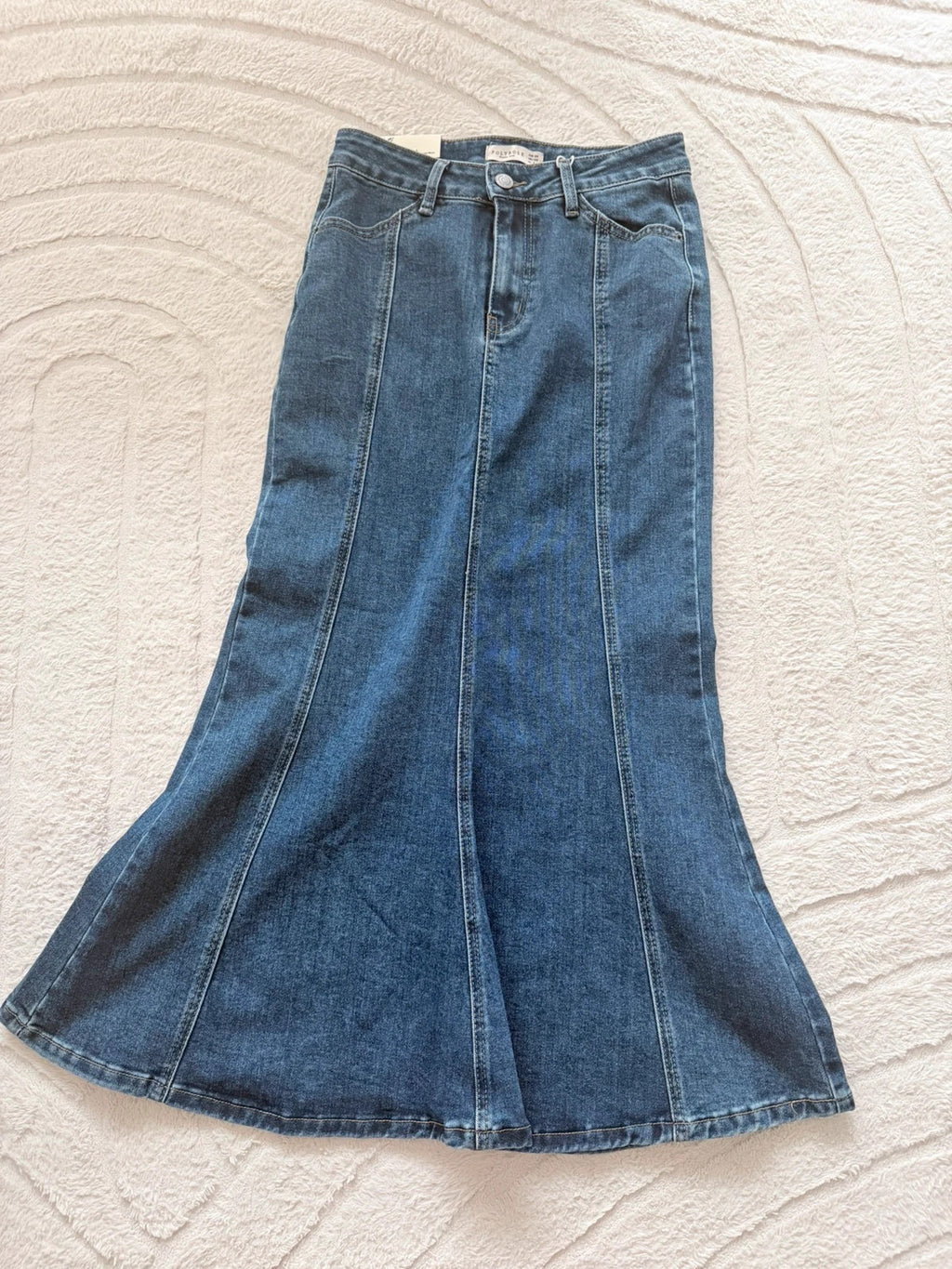 Jupe longue en jean sirène – Taille 36 – Neuve avec étiquette