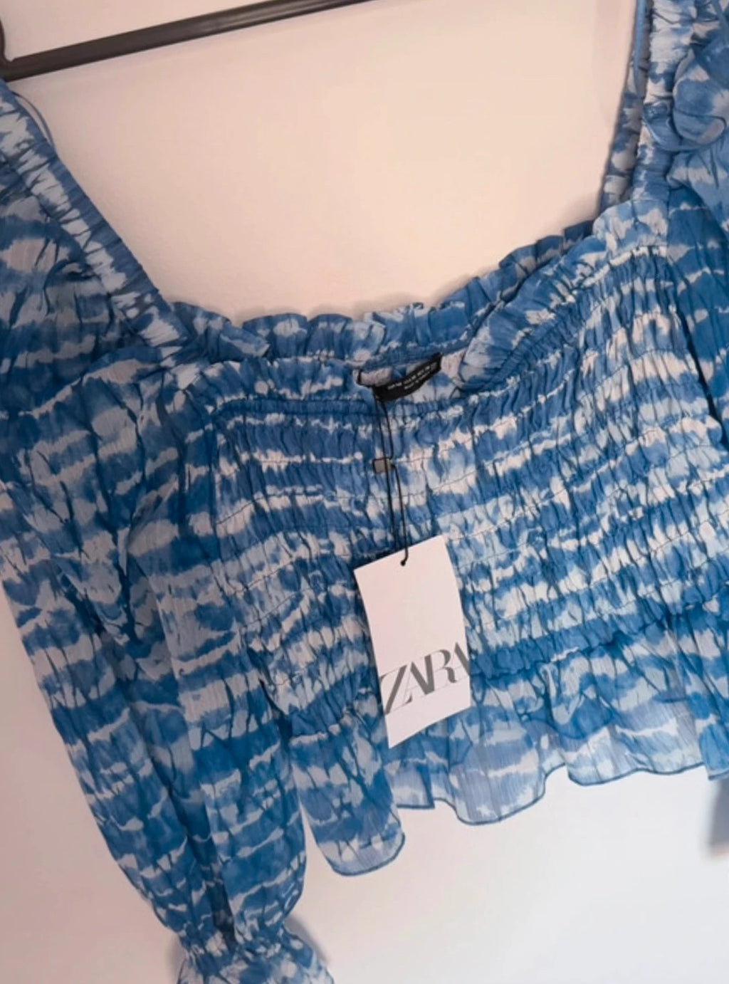 Haut Zara bleu – Neuf avec étiquette – Taille M