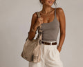 Sac Mac Alyster beige effet cuir chic spacieux